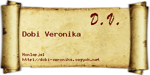 Dobi Veronika névjegykártya